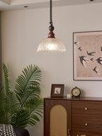 Monet Artistic Glass Pendant - Modern Impressionist Hanging Lamp for Dining Room & Bedroom
