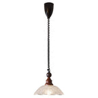 Monet Artistic Glass Pendant - Modern Impressionist Hanging Lamp for Dining Room & Bedroom