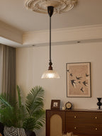 Monet Artistic Glass Pendant - Modern Impressionist Hanging Lamp for Dining Room & Bedroom