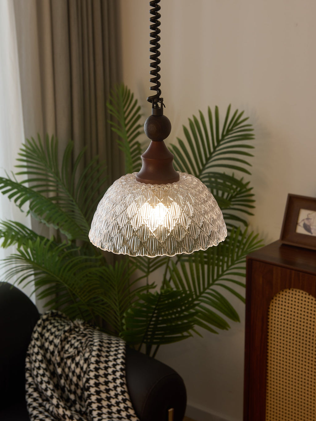 Monet Artistic Glass Pendant - Modern Impressionist Hanging Lamp for Dining Room & Bedroom