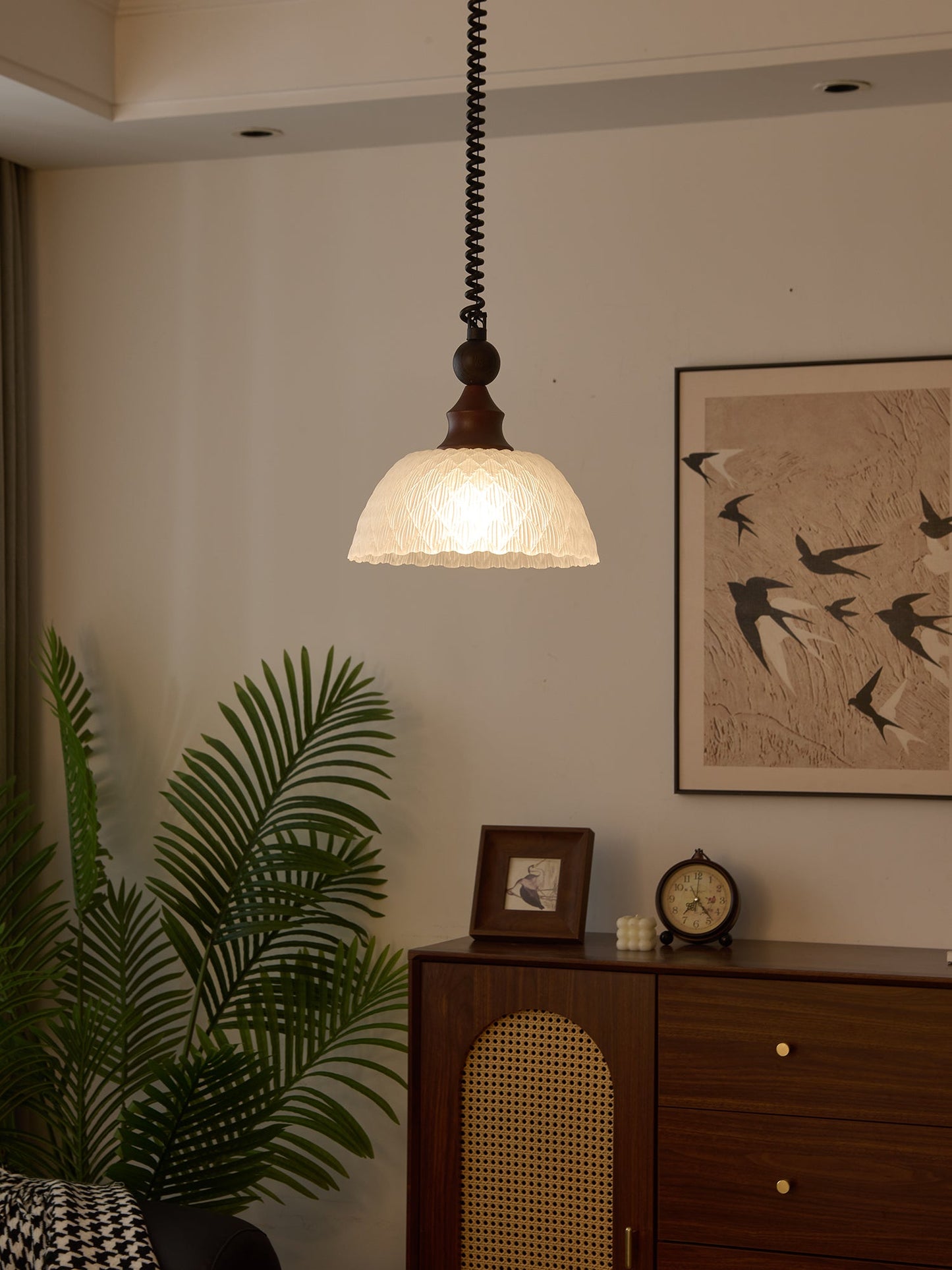 Colored Glass Pendant Light for Dining Room