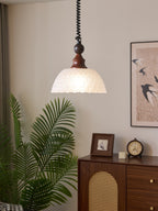 Monet Artistic Glass Pendant - Modern Impressionist Hanging Lamp for Dining Room & Bedroom