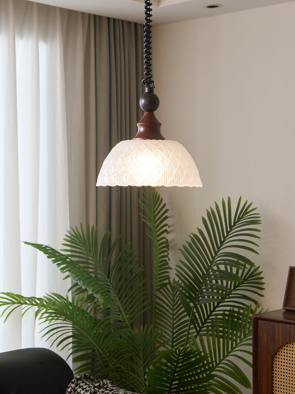 Monet Artistic Glass Pendant - Modern Impressionist Hanging Lamp for Dining Room & Bedroom
