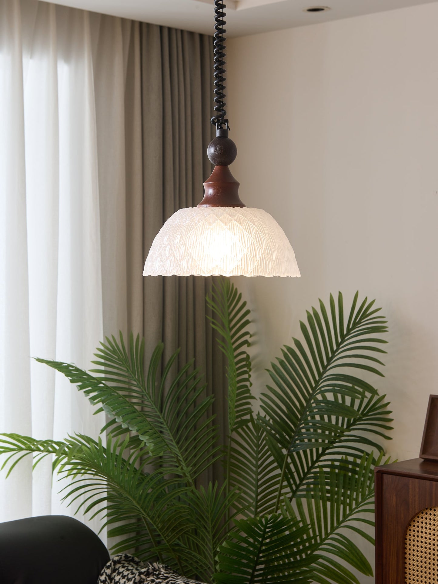 Colored Glass Pendant Light for Dining Room