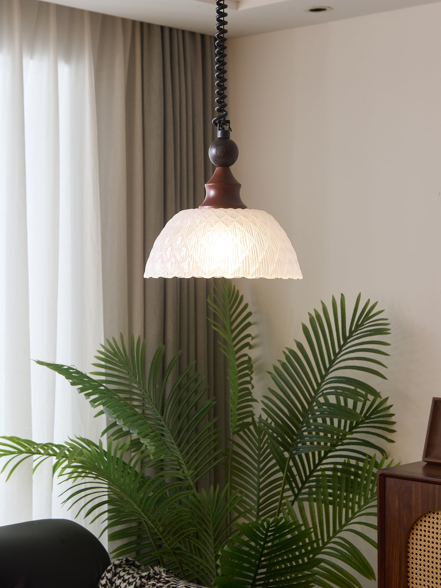 Monet Artistic Glass Pendant - Modern Impressionist Hanging Lamp for Dining Room & Bedroom