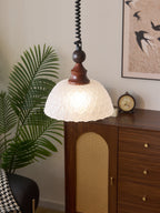 Monet Artistic Glass Pendant - Modern Impressionist Hanging Lamp for Dining Room & Bedroom