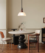Monet Artistic Glass Pendant - Modern Impressionist Hanging Lamp for Dining Room & Bedroom
