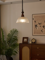 Monet Artistic Glass Pendant - Modern Impressionist Hanging Lamp for Dining Room & Bedroom