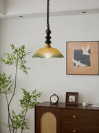 Monet Artistic Glass Pendant - Modern Impressionist Hanging Lamp for Dining Room & Bedroom