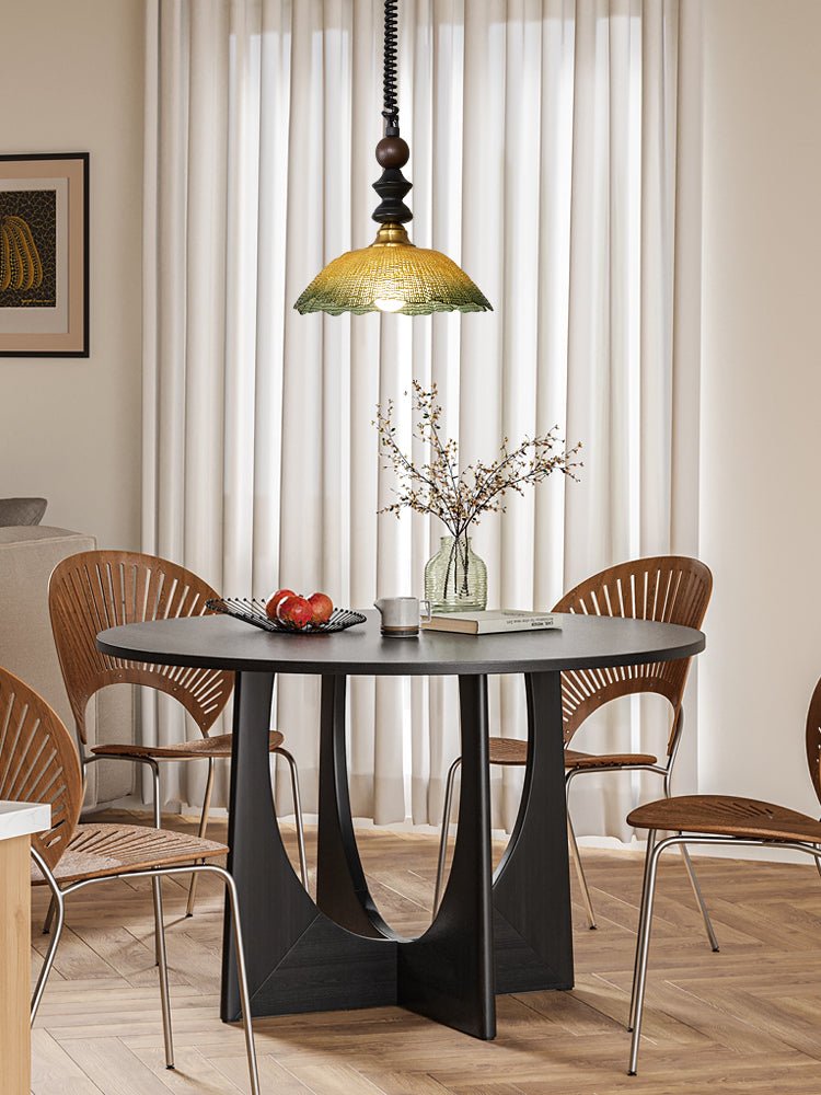 Monet Artistic Glass Pendant - Modern Impressionist Hanging Lamp for Dining Room & Bedroom