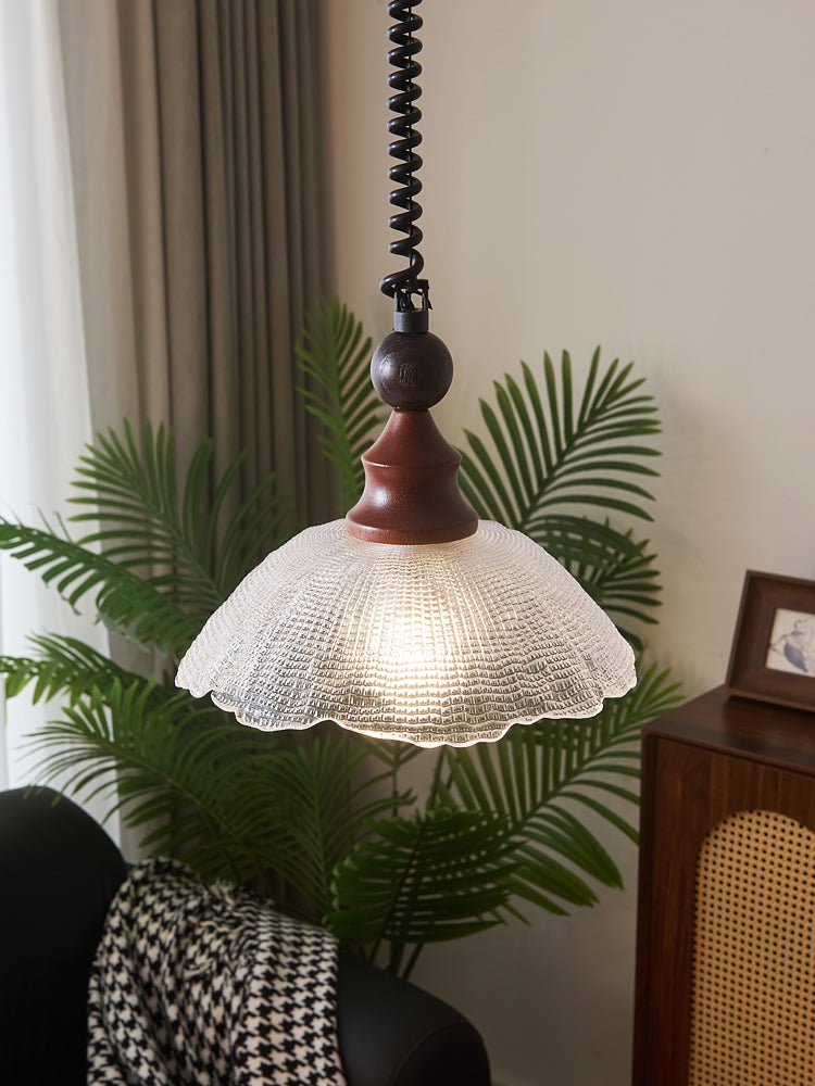 Monet Artistic Glass Pendant - Modern Impressionist Hanging Lamp for Dining Room & Bedroom