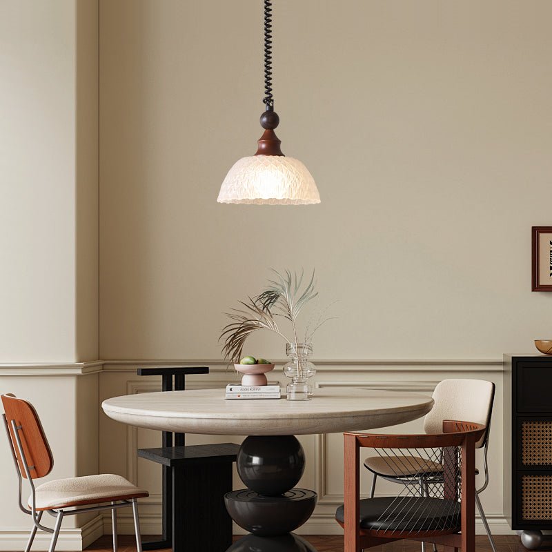 Monet Artistic Glass Pendant - Modern Impressionist Hanging Lamp for Dining Room & Bedroom