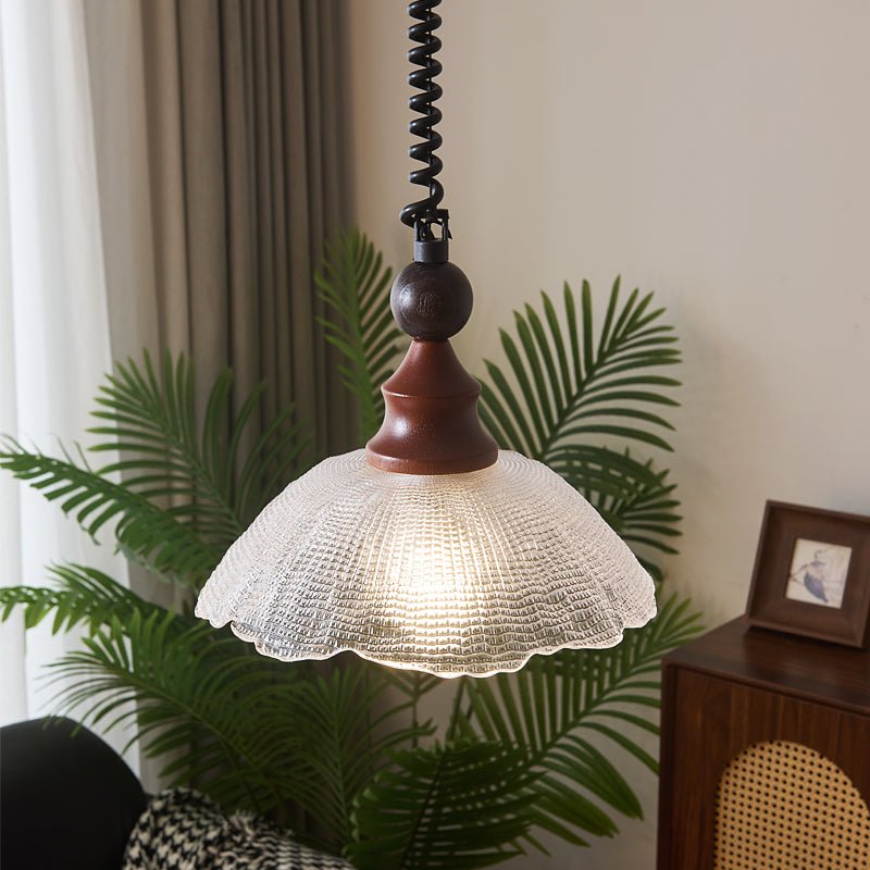 Monet Artistic Glass Pendant - Modern Impressionist Hanging Lamp for Dining Room & Bedroom