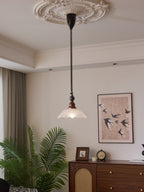 Monet Artistic Glass Pendant - Modern Impressionist Hanging Lamp for Dining Room & Bedroom