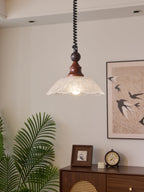 Monet Artistic Glass Pendant - Modern Impressionist Hanging Lamp for Dining Room & Bedroom