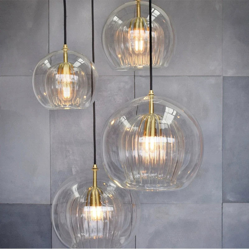 Nuvlight Nordic Glass Globe Pendant Light