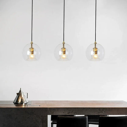 Nuvlight Nordic Glass Globe Pendant Light