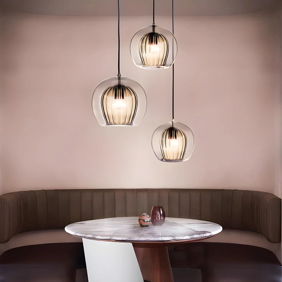 Nuvlight Nordic Glass Globe Pendant Light