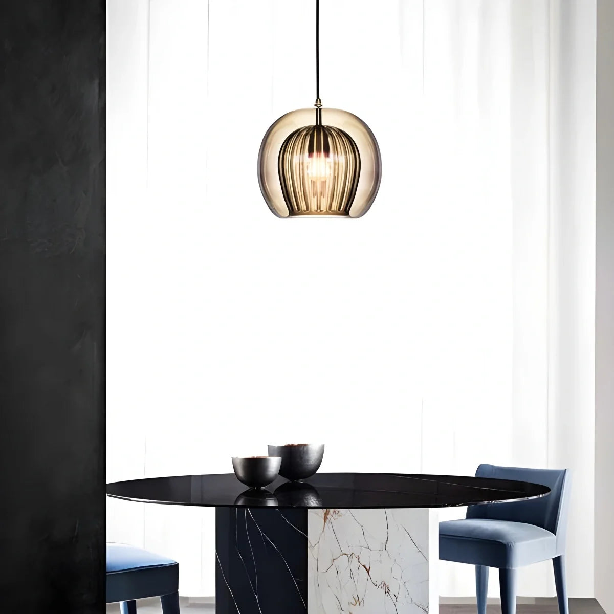 Nuvlight Nordic Glass Globe Pendant Light