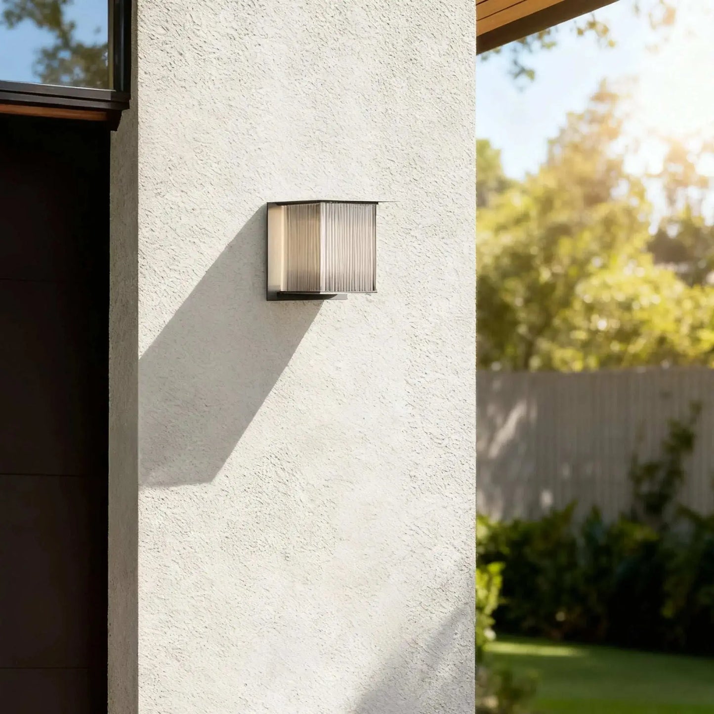 Irondale Industrial Rectangular LED Outdoor Wall Lamp – Waterproof Light for Courtyard