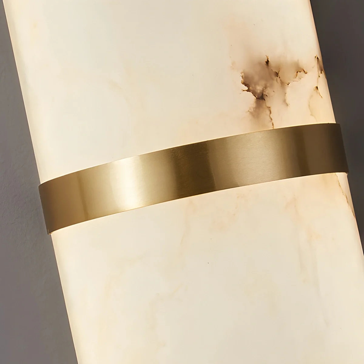 Melange Pill Sconce - Luxury Spanish Alabaster Wall Light with Natural Stone Veining