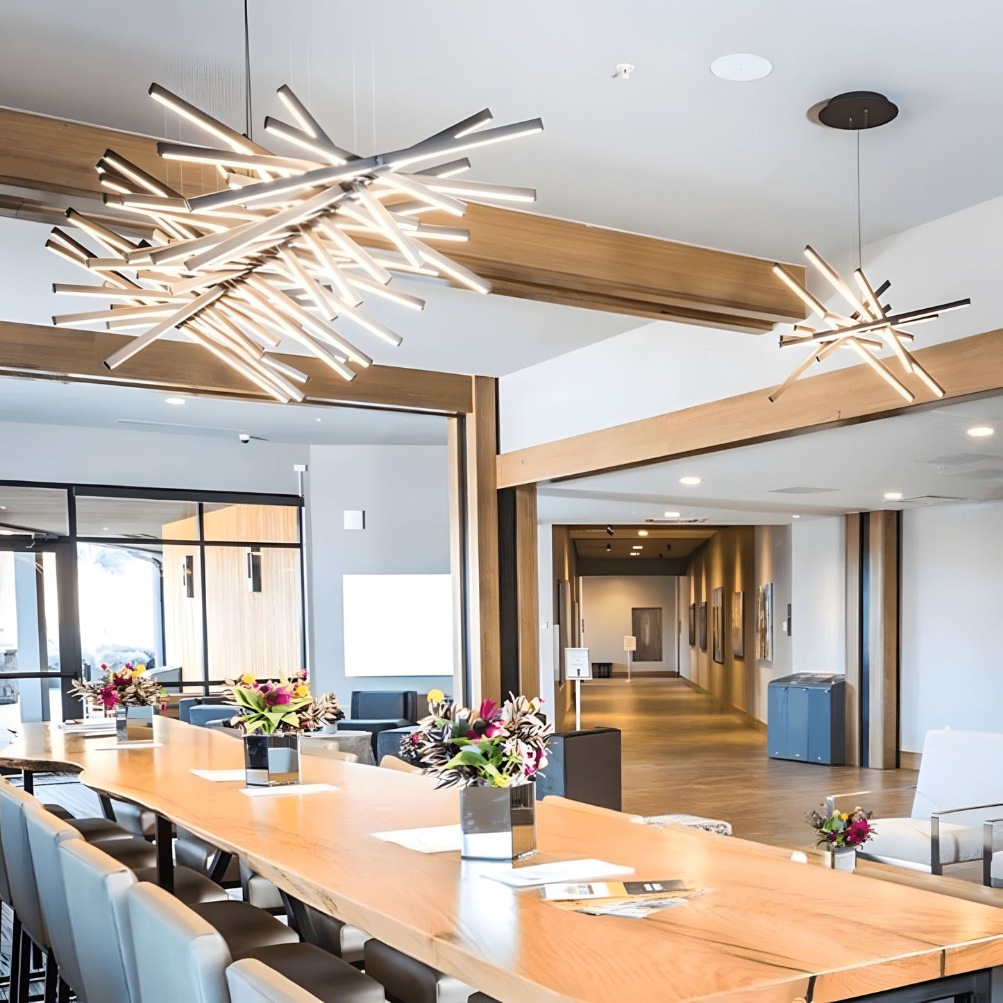Sonata Linear LED Pendant Light | Modern Adjustable Chandelier