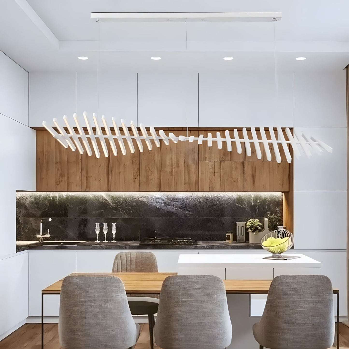 Sonata Linear LED Pendant Light | Modern Adjustable Chandelier