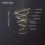 Grand Tiered Ring Chandelier - Modern Luxury Multi-Tier Lighting for Foyer & High Ceiling