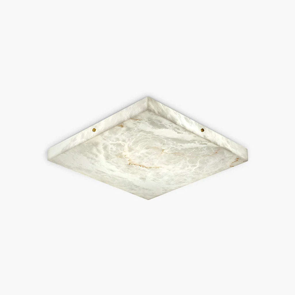 Nuvlight Minimalism Ultra Thin Square Spanish Alabaster Ceiling Light