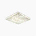 Nuvlight Minimalism Ultra Thin Square Spanish Alabaster Ceiling Light