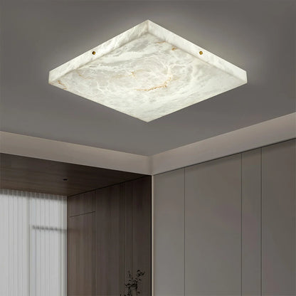 Alabaster Flush Mount Ceiling Light for Bedroom