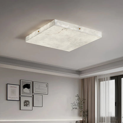 Alabaster Flush Mount Ceiling Light for Bedroom