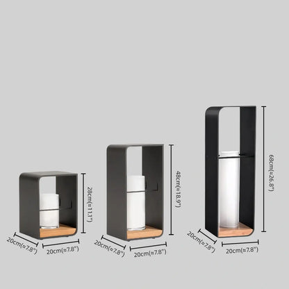 Irondale Modern Solar-Powered Outdoor Path Light -- Candle-Style for Garden