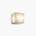 Nuvlight Simple Square Spanish Alabaster Wall Lamp for Living Room