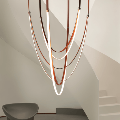 Shalom Leather Chandelier