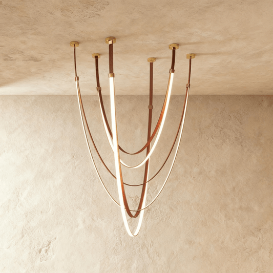 Nuvlight Leather Chandelier