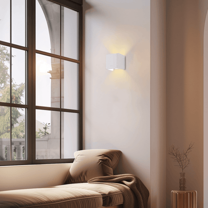 Arcato Modern Outdoor Wall Light - Metal Design in Black/White/Grey for Corridor