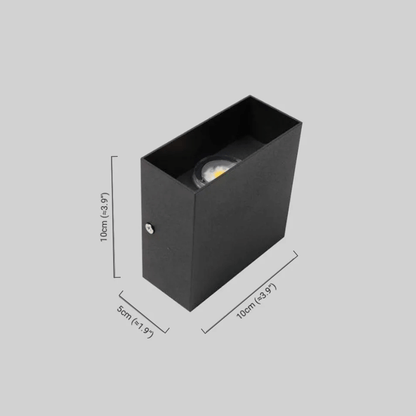 Arcato Modern Outdoor Wall Light - Metal Design in Black/White/Grey for Corridor