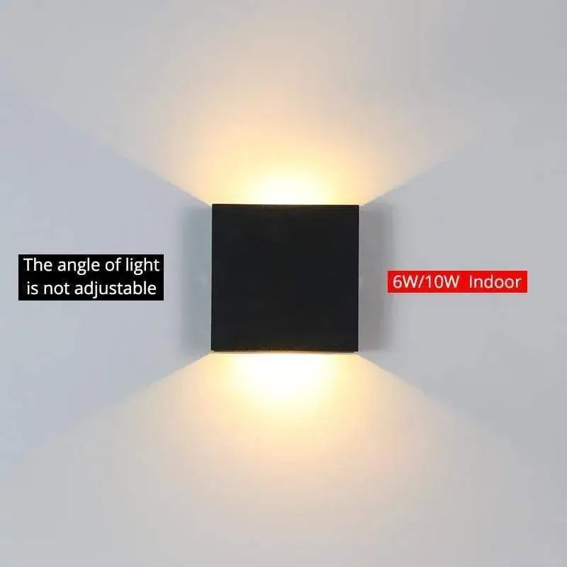 Arcato Modern Outdoor Wall Light - Metal Design in Black/White/Grey for Corridor
