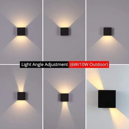Arcato Modern Outdoor Wall Light - Metal Design in Black/White/Grey for Corridor