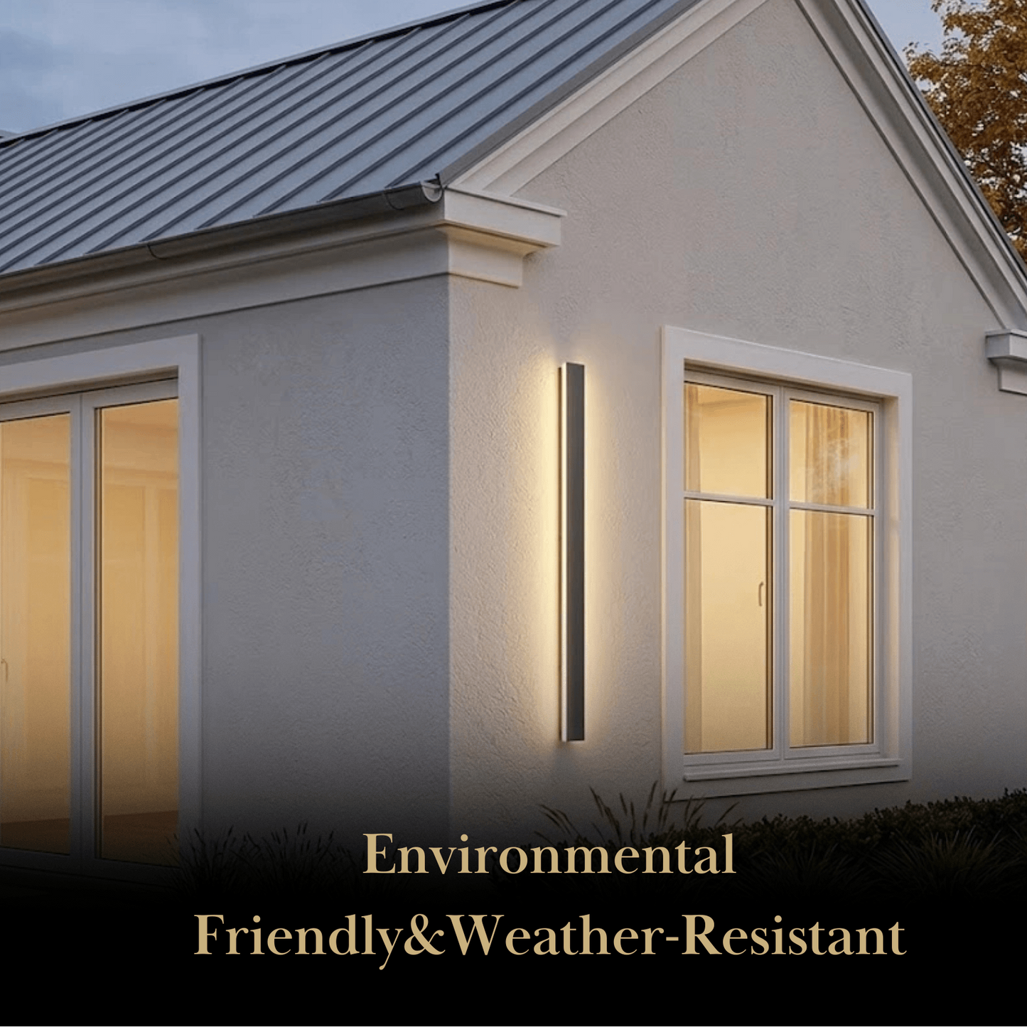 Arcato Minimalist Wall Lamp – Waterproof Linear for Outdoor