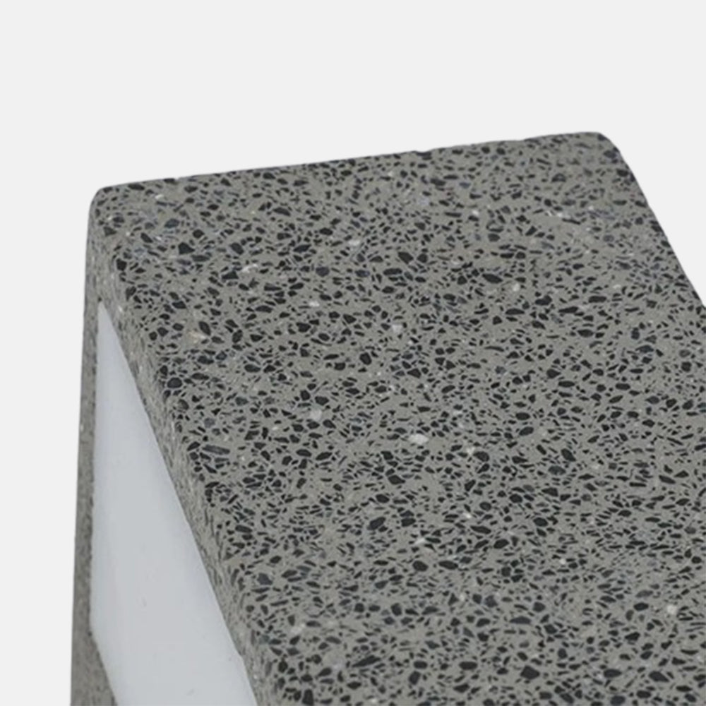 Arcato Modern LED Wall Light - Gray/White Cement Rectangular for Bedroom/Outdoor