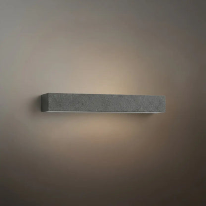 Arcato Modern LED Wall Light - Gray/White Cement Rectangular for Bedroom/Outdoor