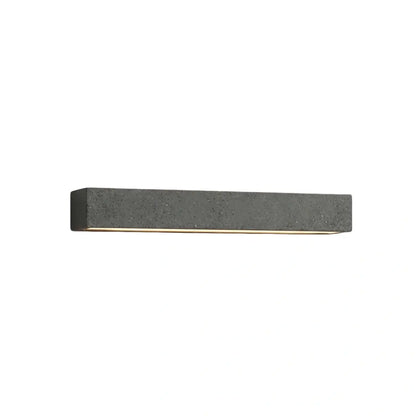 Arcato Modern LED Wall Light - Gray/White Cement Rectangular for Bedroom/Outdoor