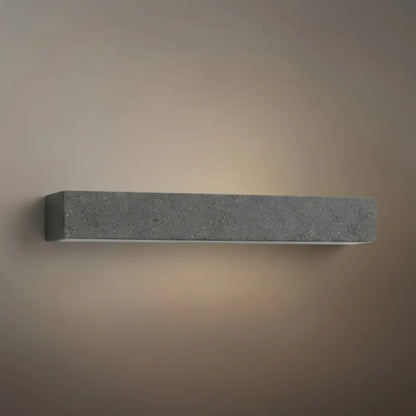 Arcato Modern LED Wall Light - Gray/White Cement Rectangular for Bedroom/Outdoor