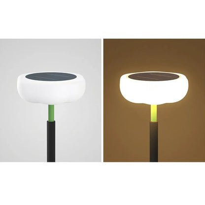 Irondale Modern Outdoor Floor Lamp - Black Metal & Acrylic Bowled Design for Courtyard