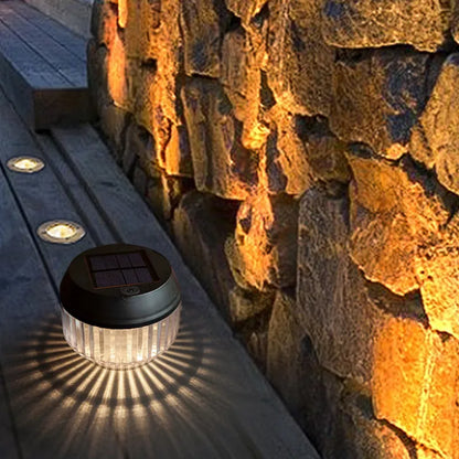 Irondale Modern Solar Pathway Lights - Black Acrylic Outdoor Lighting for Garden