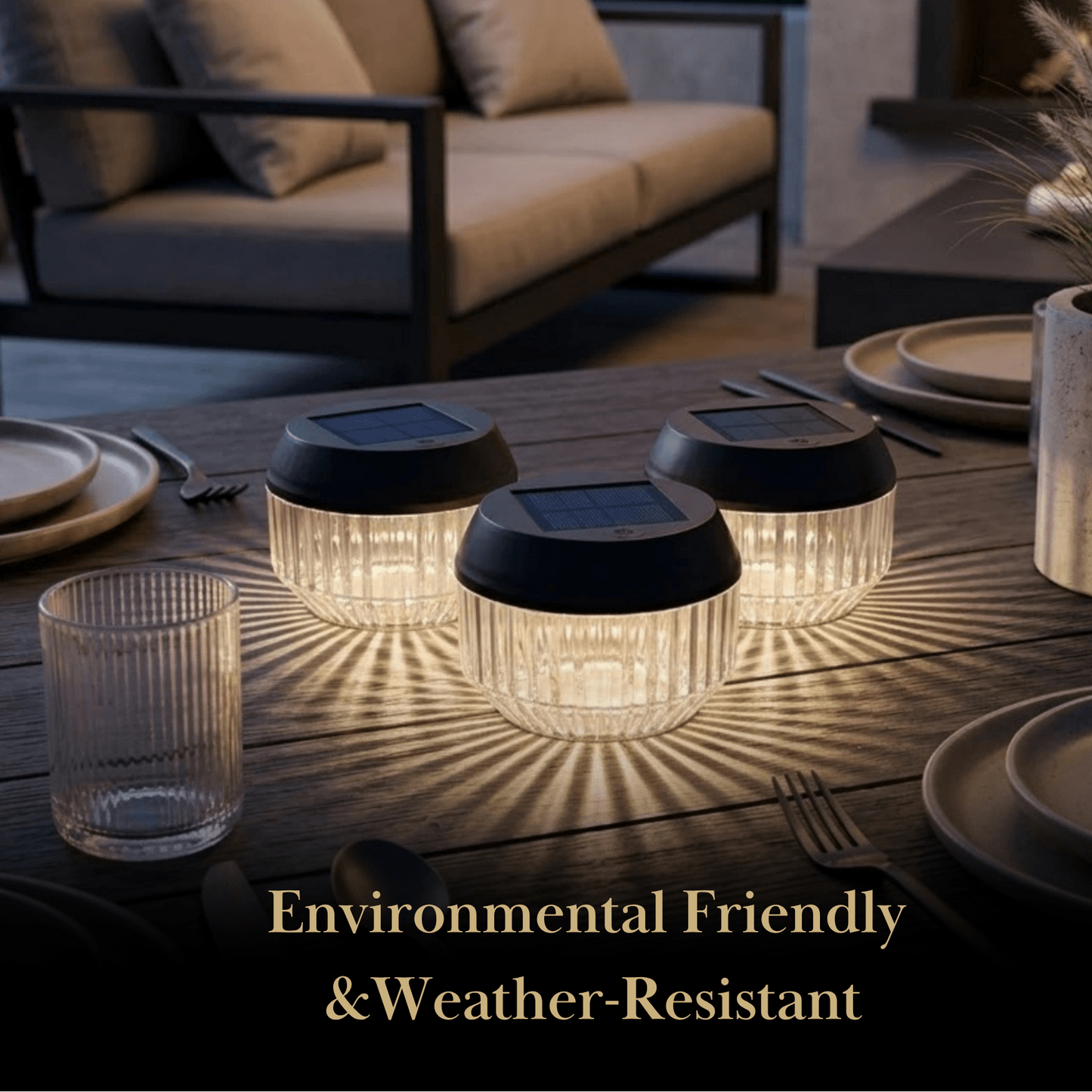 Irondale Modern Solar Pathway Lights - Black Acrylic Outdoor Lighting for Garden