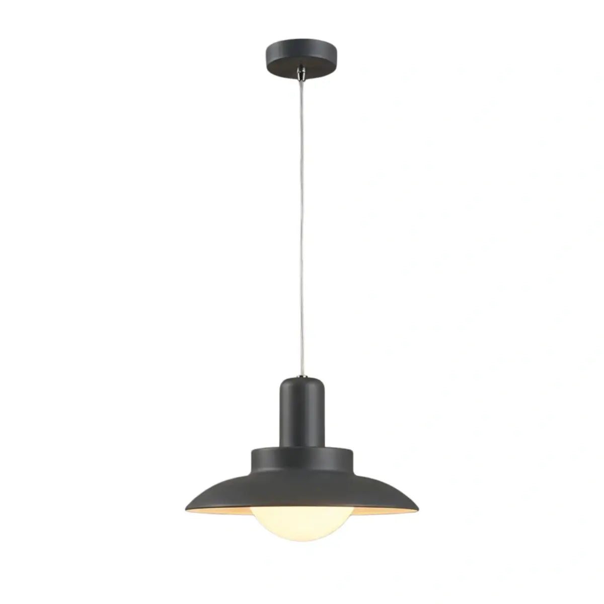 Nuvlight- Grey/White Metal Hooded Design for Courtyard