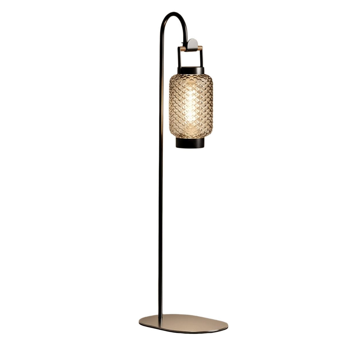 Irondale Vintage Outdoor Floor Lamp - Black Metal Hood Design for Garden & Patio
